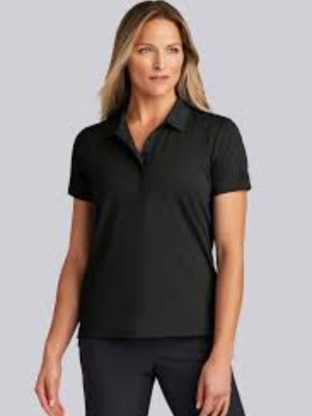 OGIO Black Performance Short-Sleeve Snap Polo